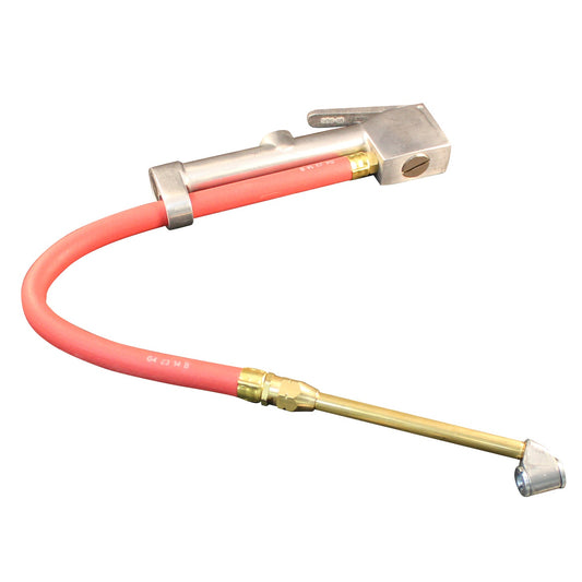 Milton S-506 Dual Head Chuck Inflator Gauge with 15 Inch Hose
