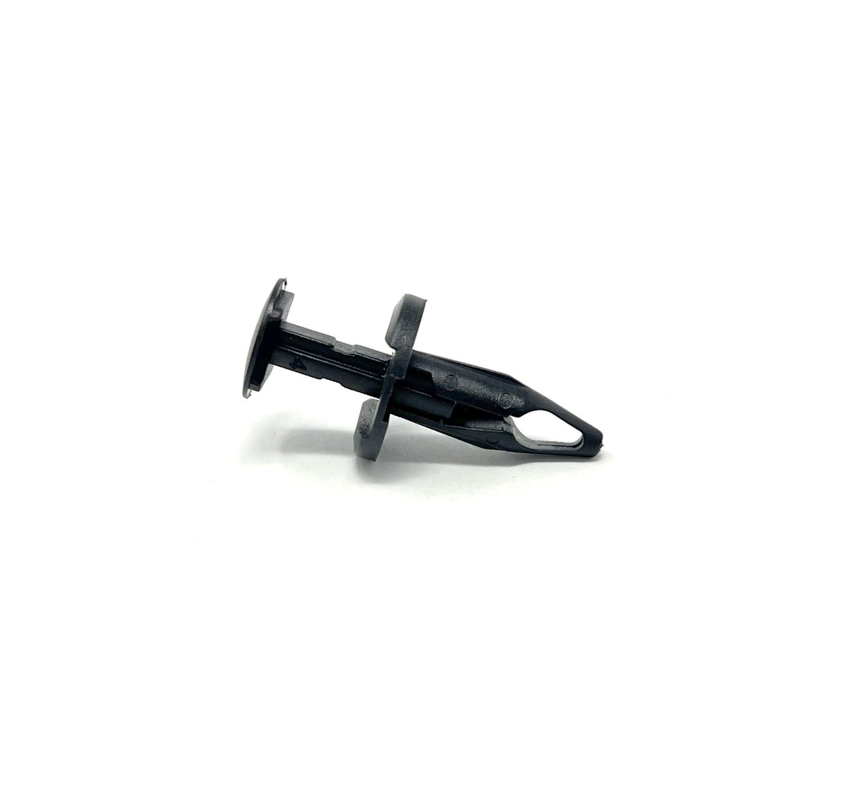 Black Nylon Wheel Opening Molding Push-Type Retainer  Head Diameter 19/32", Stem Length 3/4", Fits Into 1/4" Hole GM #21077123 (25 pack)