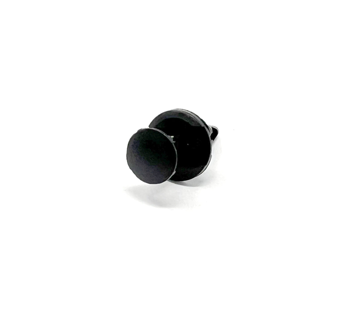 Black Nylon Wheel Opening Molding Push-Type Retainer  Head Diameter 19/32", Stem Length 3/4", Fits Into 1/4" Hole GM #21077123 (25 pack)