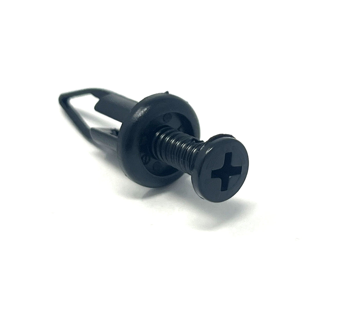 Black Nylon Bumper Cover Rivet - 9mm Hole Size 27mm Stem Length (Pack of 10)