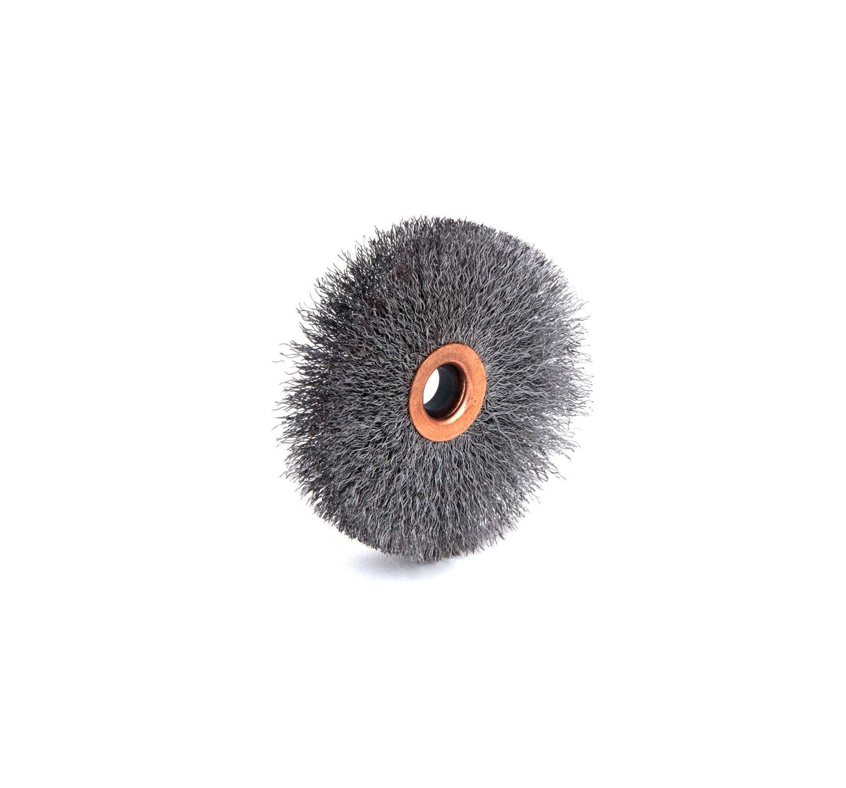 3” (75mm) Crimped Wire Wheel 3” 5/8” Face X 1/2″ Arbor Hole Fine .008 Wire