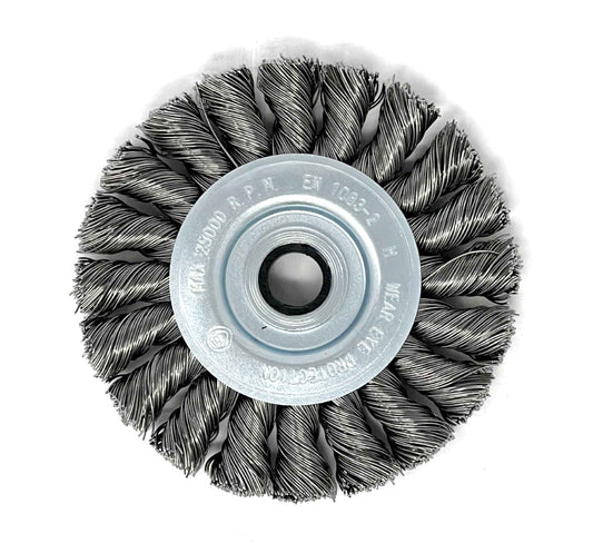 3" Twisted Wire Wheel (Heavy Duty - .014 Wire)