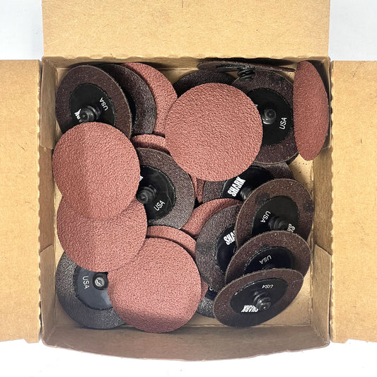 2" Quick Change Aluminum Sanding Disc 50 Grit 25PK
