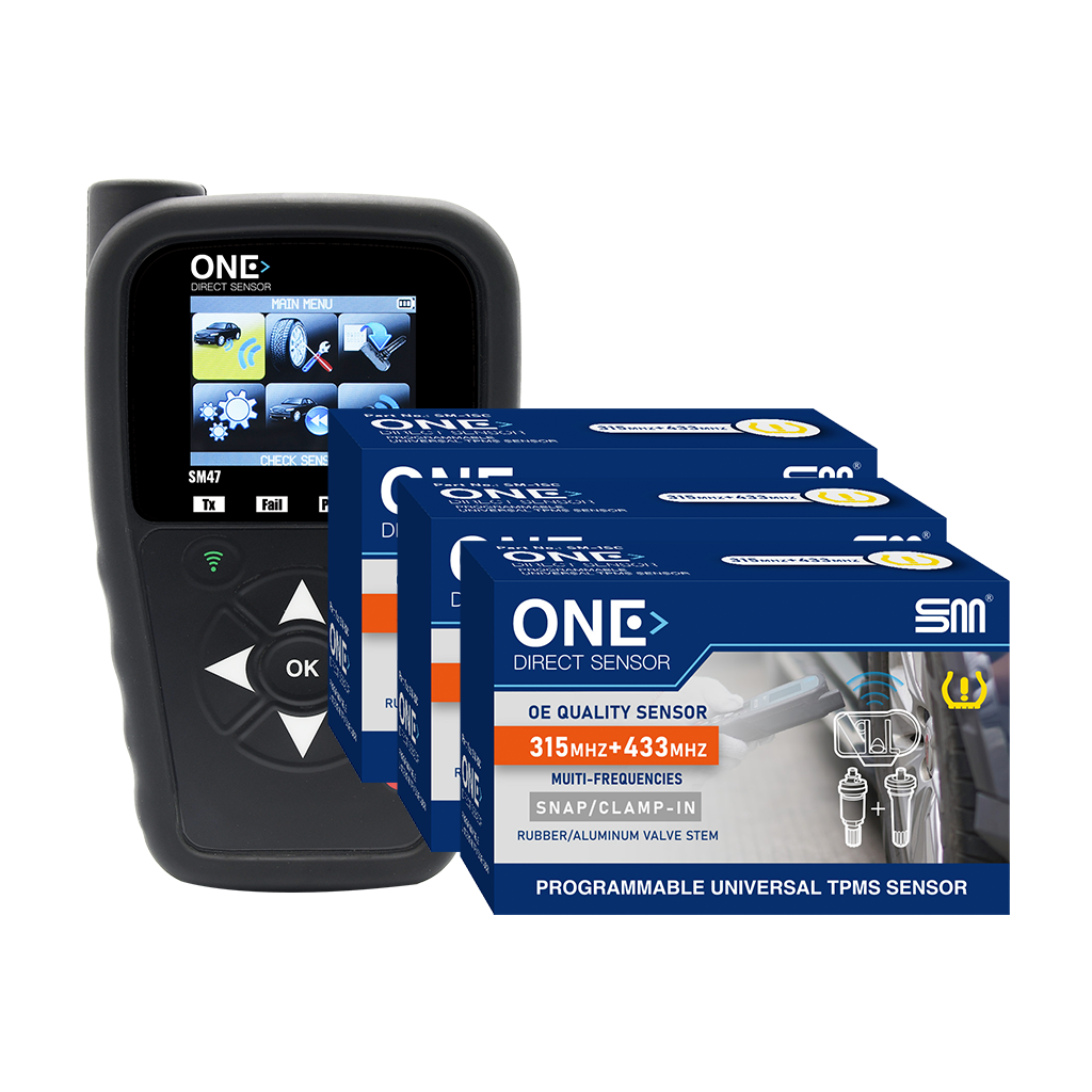 Locked SM47 TPMS Tool + 100 "One-Direct" TPMS Sensor Kit