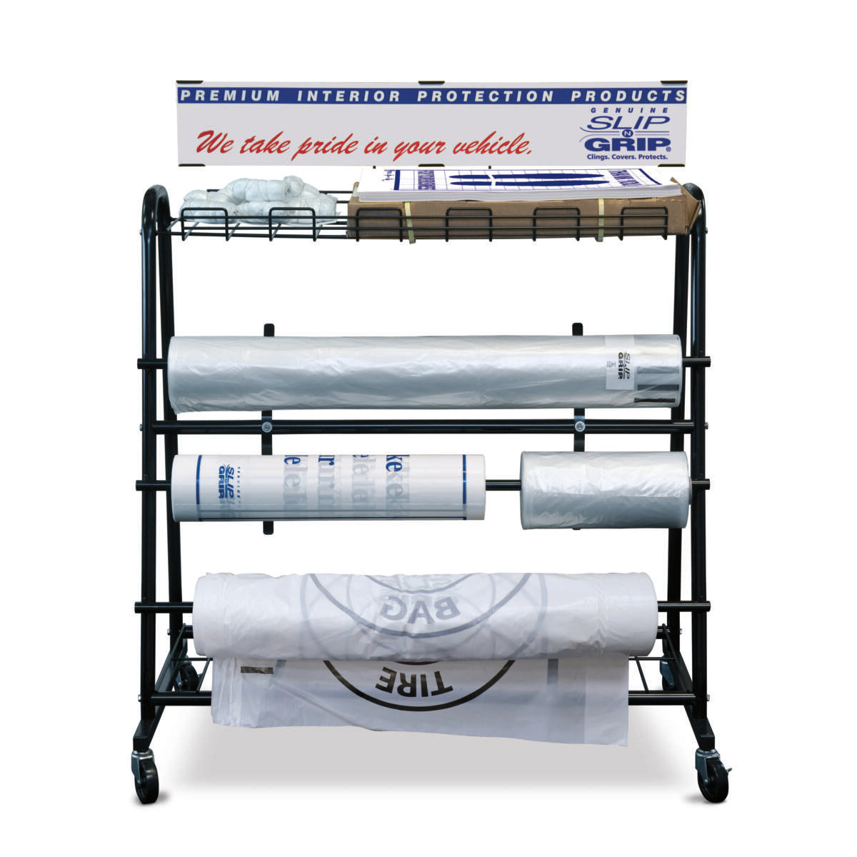 Slip N Grip Start Up Assortment with Dispenser Rack - Floor Rack
