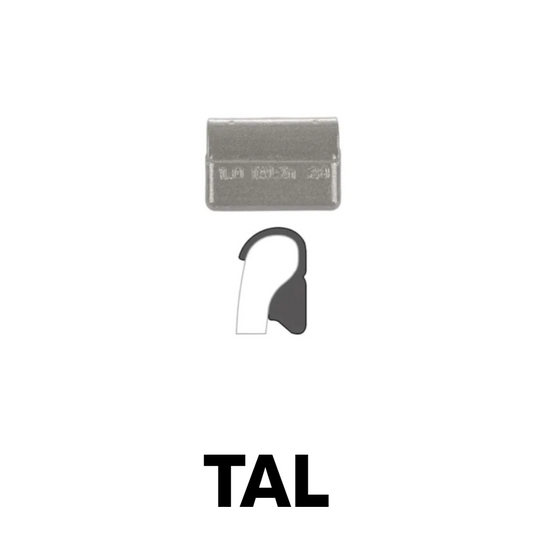 Zinc Clip-On Wheel Weights - TAL Profile - 4 oz -Heavy Duty