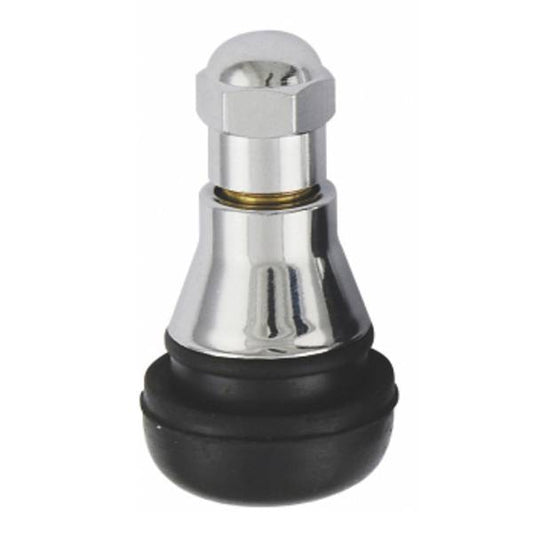TR412AC - Snap-In Chrome Sleeve Tire Valve - 0.88" Height  - 500pk