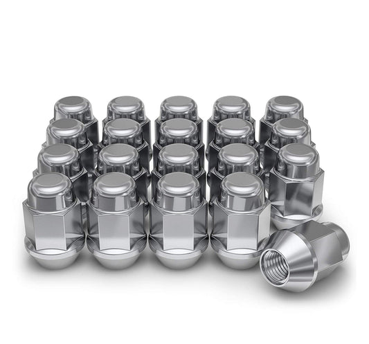 Bulge Acorn Lug Nut Chrome 1/2"-20