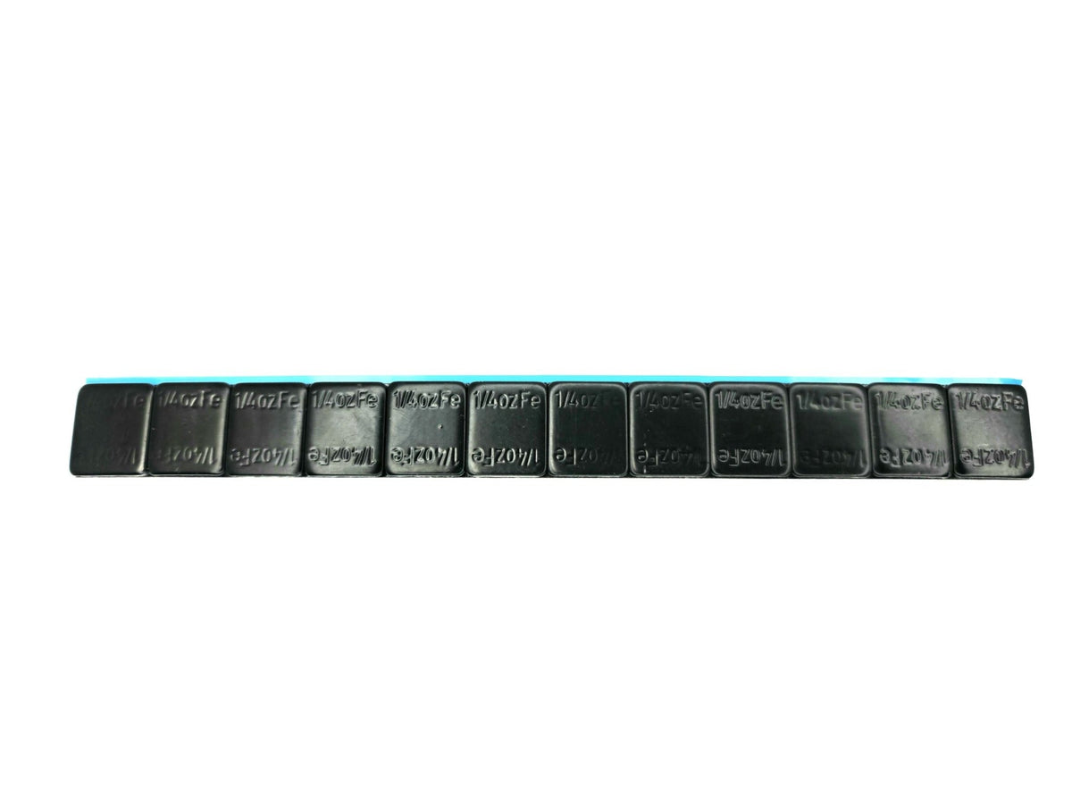Adhesive Wheel Weight - 1/4oz, Black, Low Profile - 624 pc