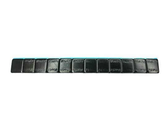 Adhesive Wheel Weight - 1/4oz, Black, Low Profile - 624 pc