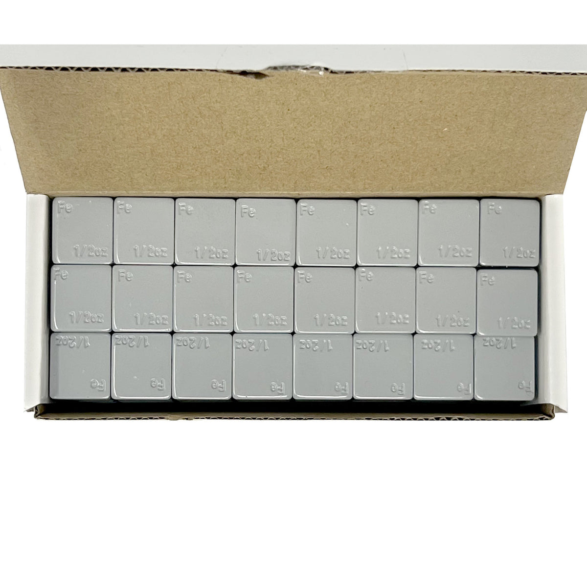 Adhesive Wheel Weight - 1/2oz, Gray, Low Profile - 280 pc