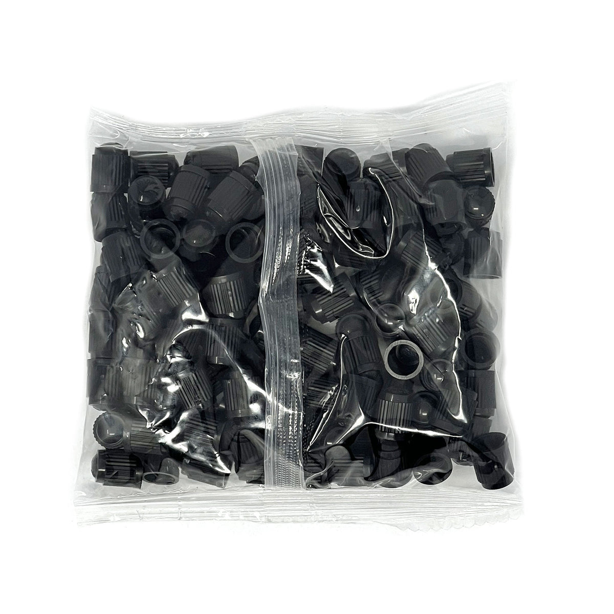 Black Plastic Valve Caps without O-ring  500/box