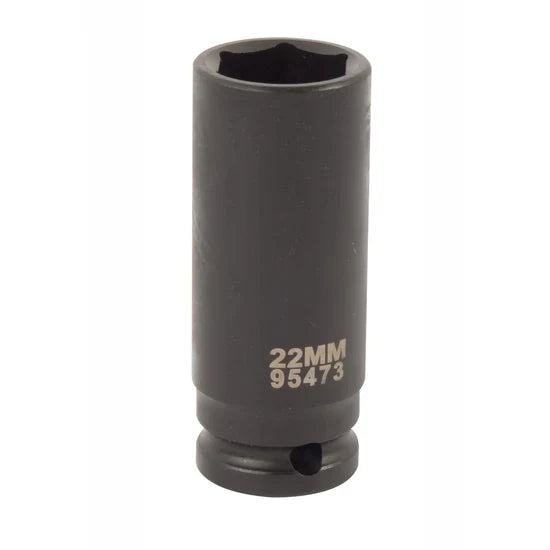 1/2" Dr 6pt Deep Impact Socket - 22mm
