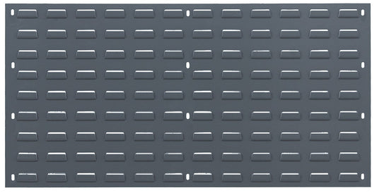 Louvered Panel for Bins - 36" x 19" - Gray  - No Bins Included