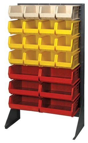 Louvered Rack for Bins - 36" x 66"  - No Bins Included
