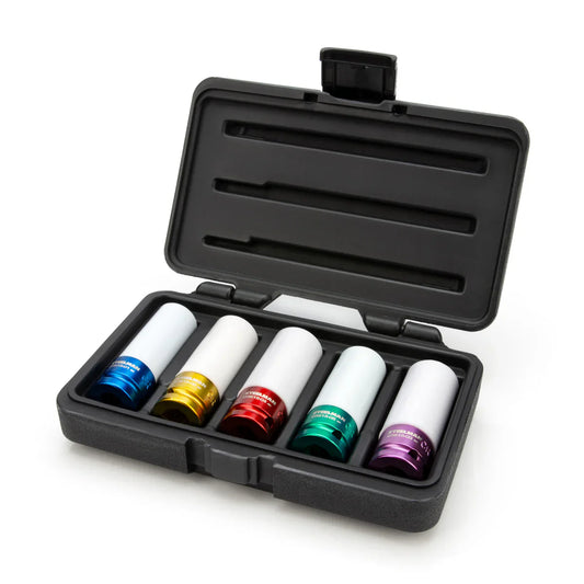 1/2-inch Drive Sleeved Impact Socket Set, 5-Piece