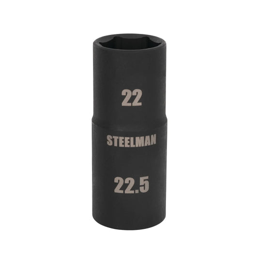 1/2" Drive - 22mm x 22.5mm Deep Flip Impact Socket - Thin Wall